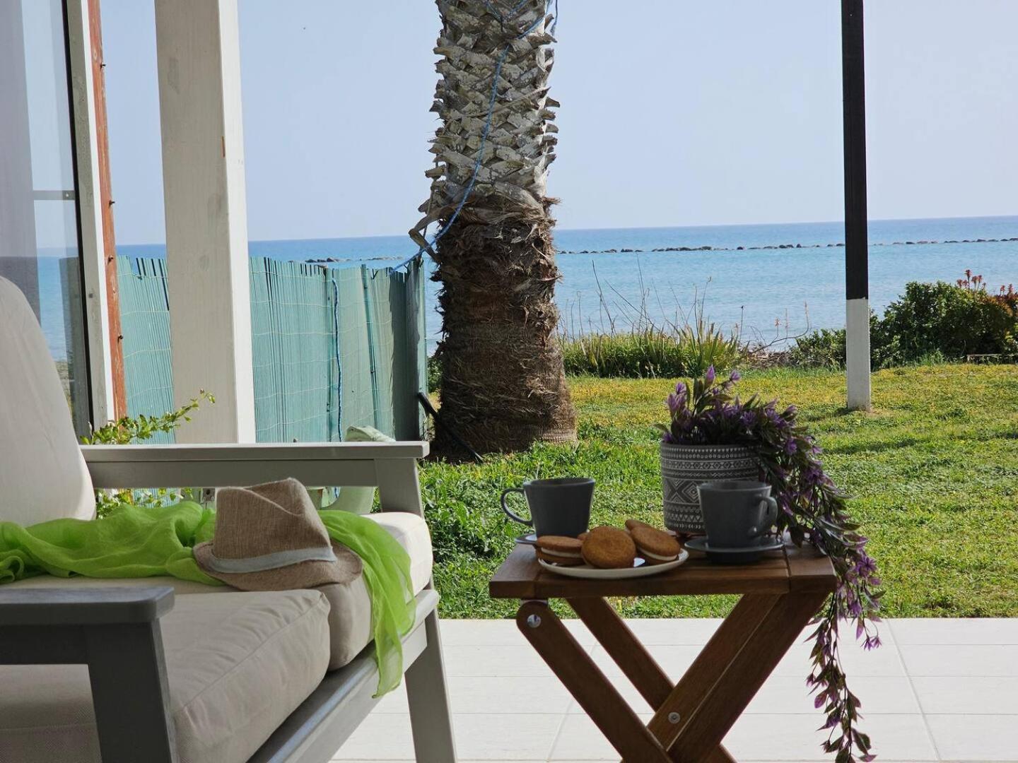 Ammos Beachfront Villa Paradise Larnaca Buitenkant foto